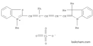 Molecular Structure of 14664-56-3 (1,3,3-TRIMETHYL-2-((1E,3Z)-5-[3-METHYL-1,3-BENZOTHIAZOL-2(3H)-YLIDENE]-4-PHENYL-1,3-PENTADIENYL)-3H-INDOLIUM PERCHLORATE)